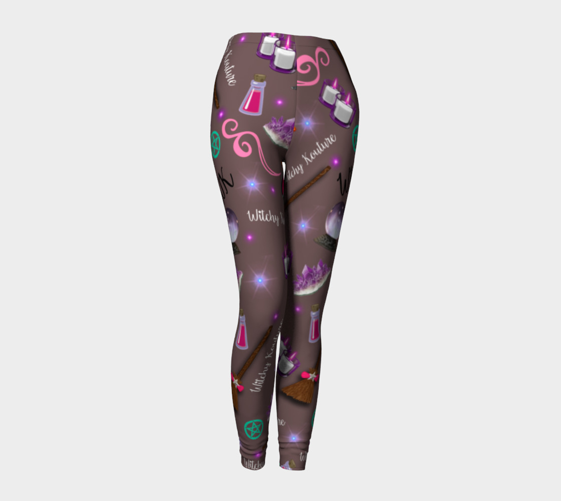 WK #ModernWitchLife Taupe Print Leggings preview #1
