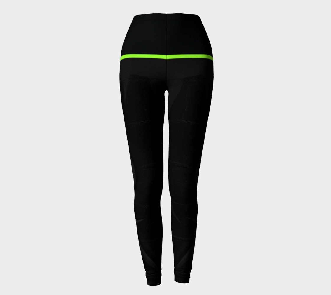 CHOLO - Charcoal/Green - Leggings preview #2