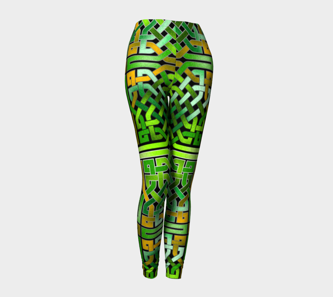 Green Irish Celtic Knot Leggings preview #1