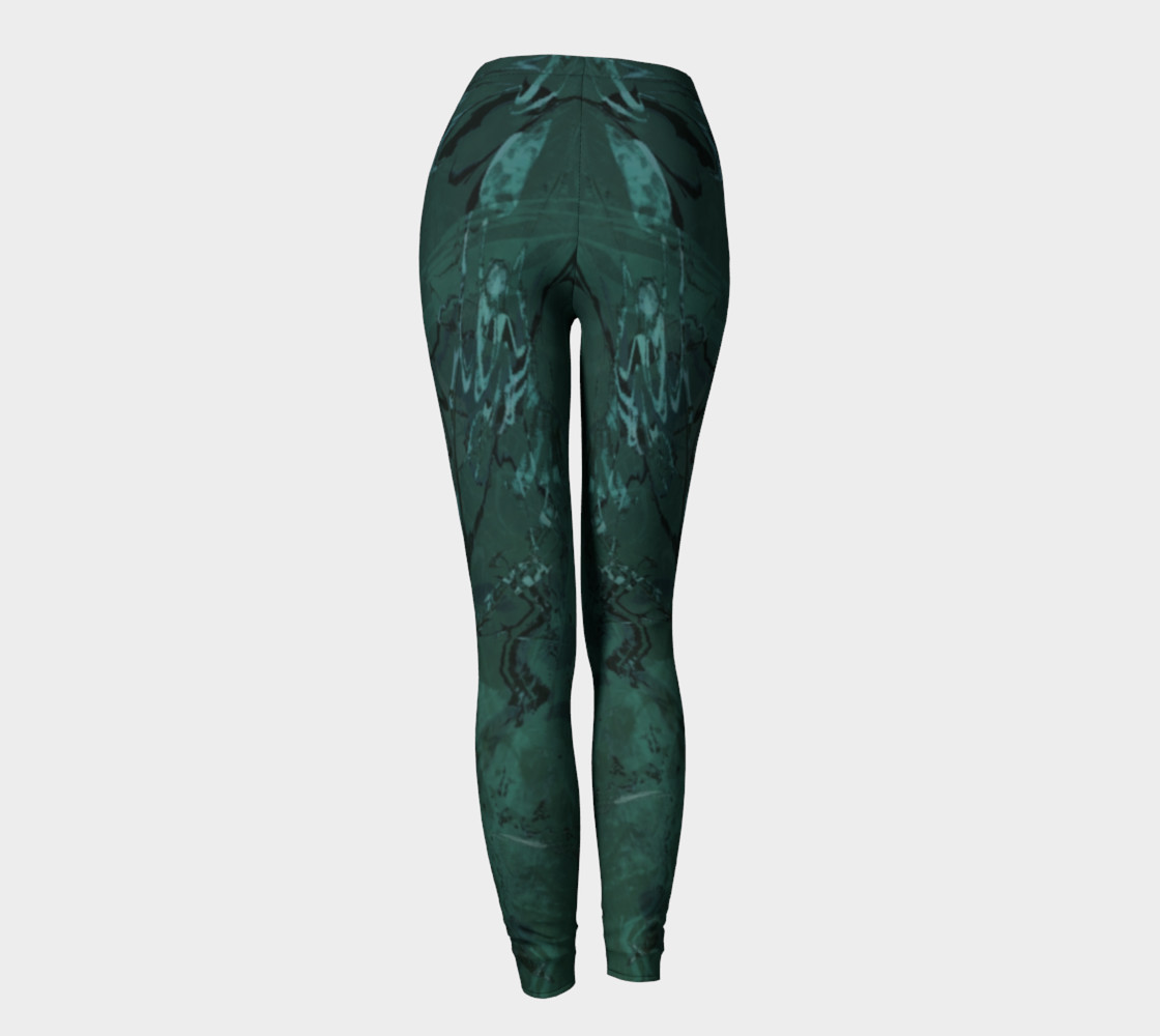 Leggings Romantic Tangle Teal preview #4