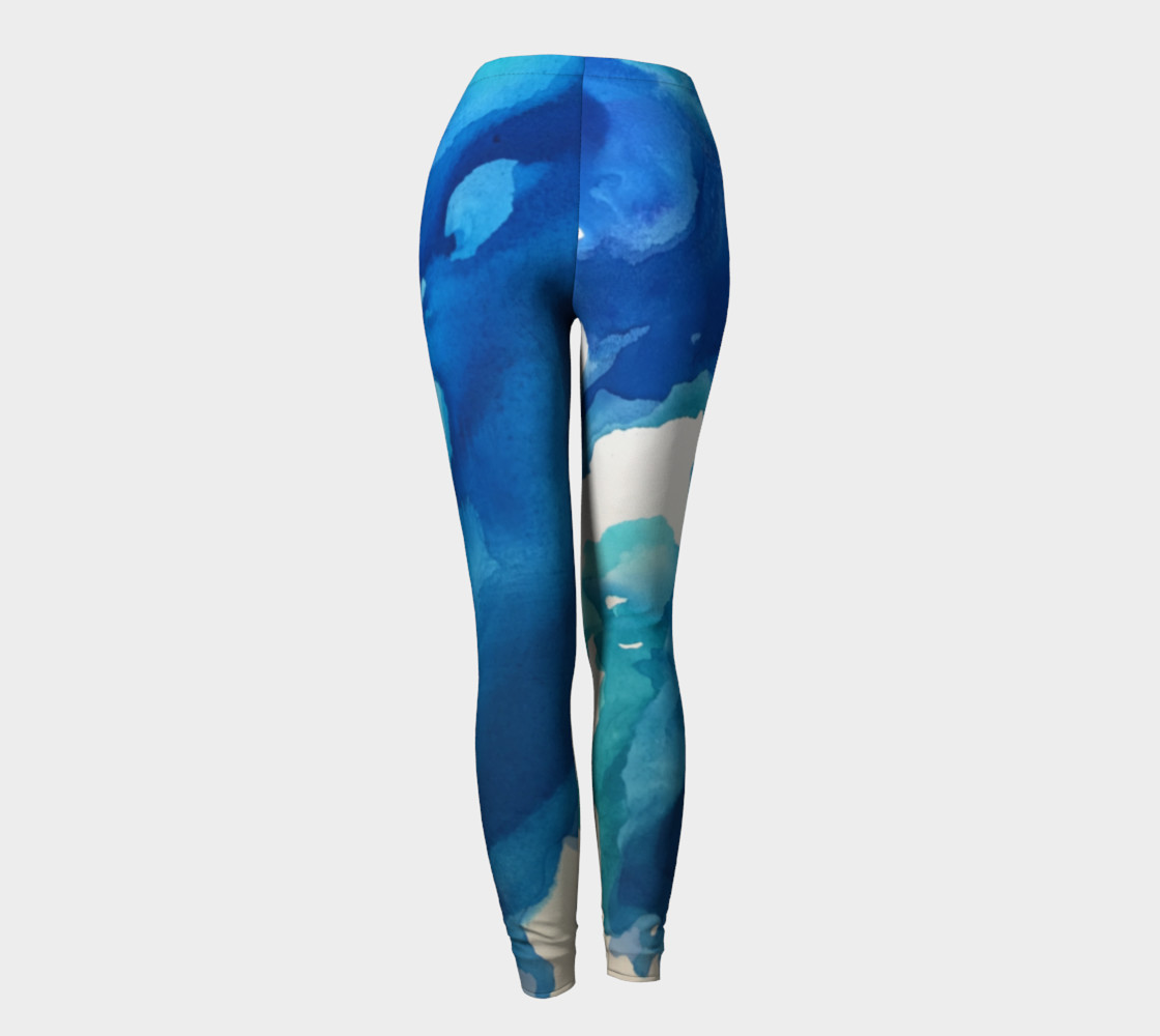 Breathe Into Blue leggings preview #4