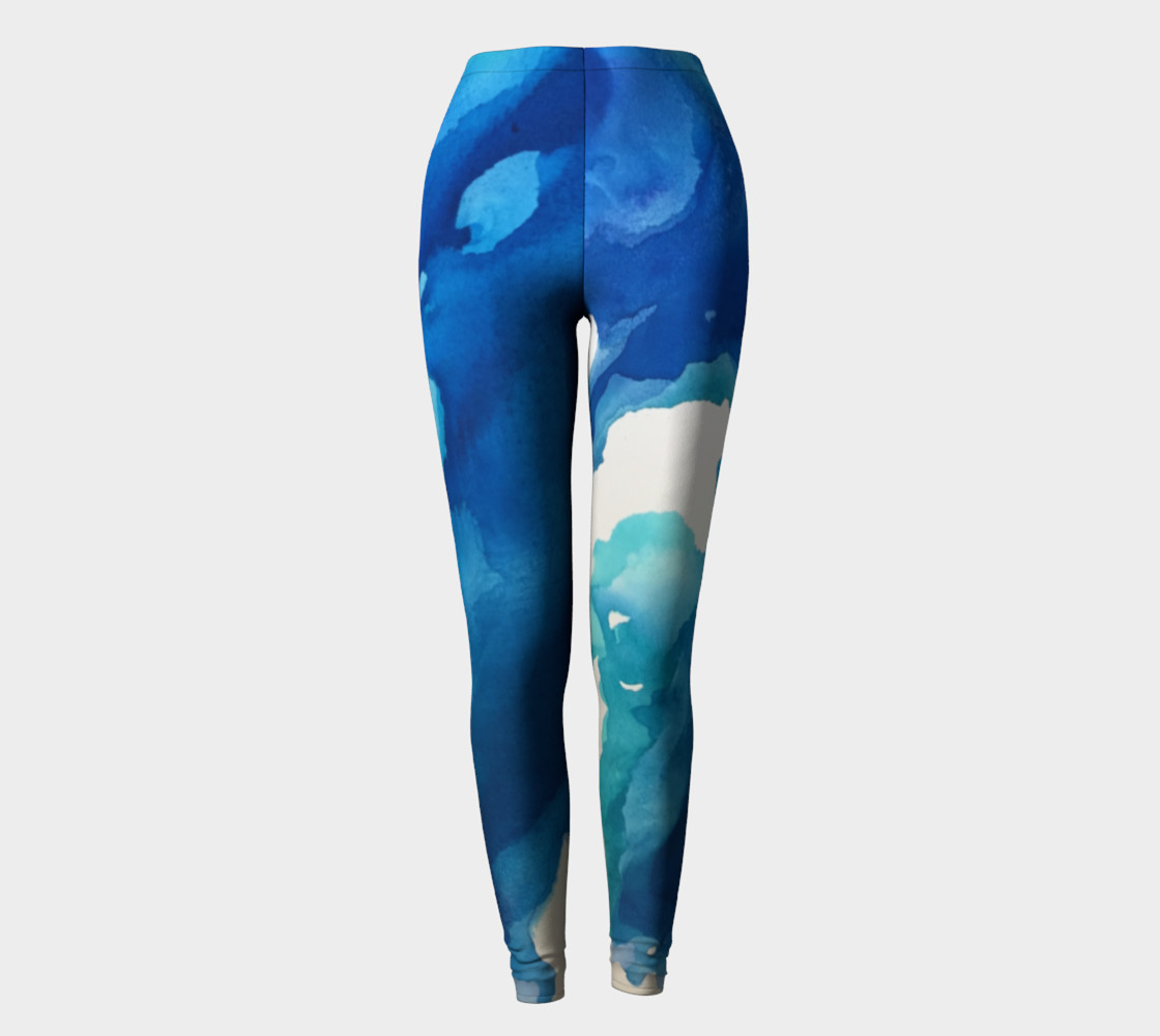 Breathe Into Blue leggings preview #2
