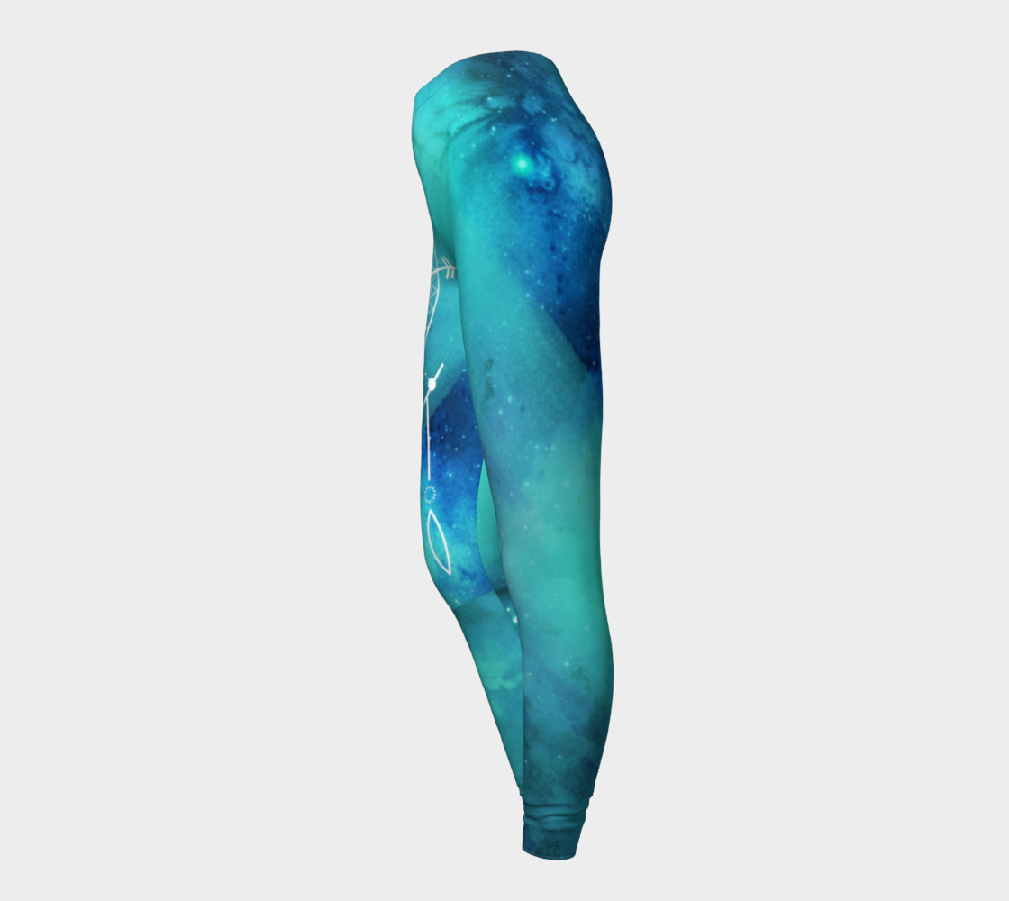 Boho Constellation Moon phase leggings preview #3