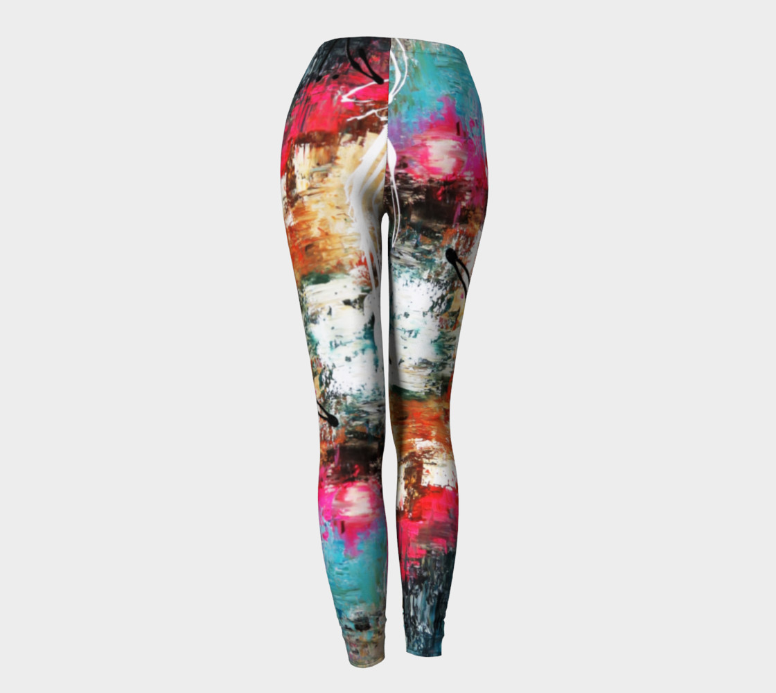 Matt LeBlanc Art Leggings - Design 002 - Multicolors preview #4