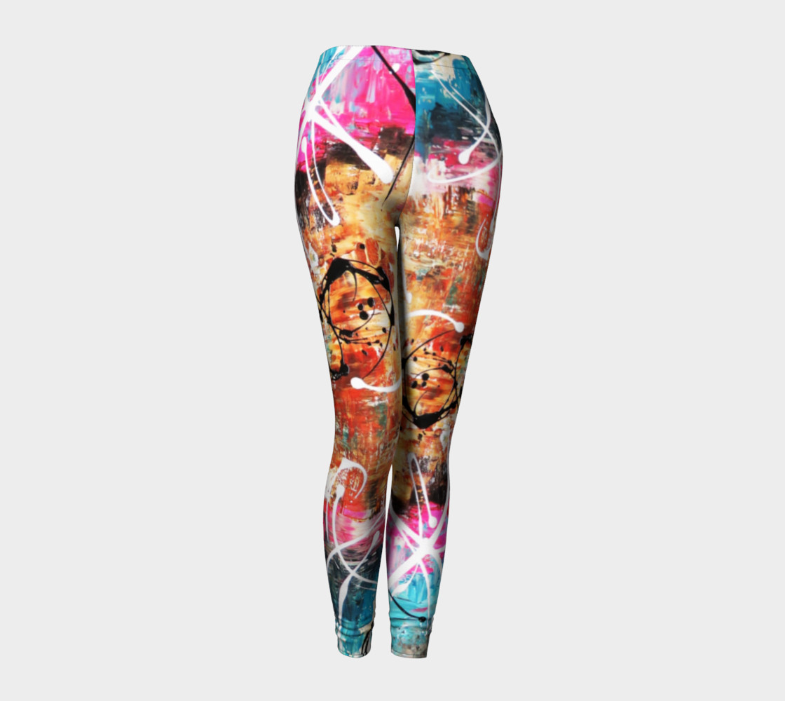 Matt LeBlanc Art Leggings - Design 002 - Multicolors preview #1