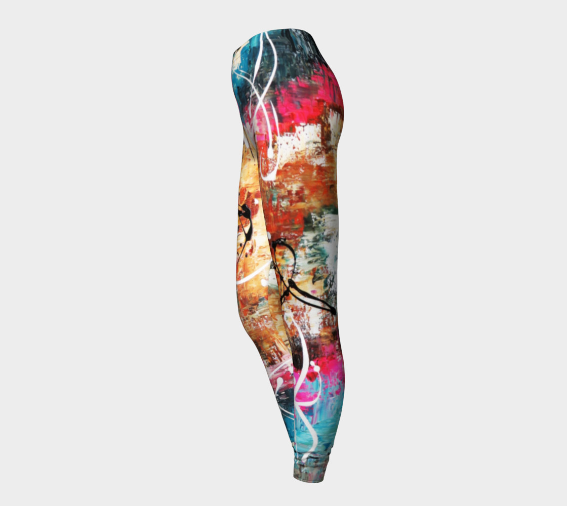 Matt LeBlanc Art Leggings - Design 002 - Multicolors preview #3