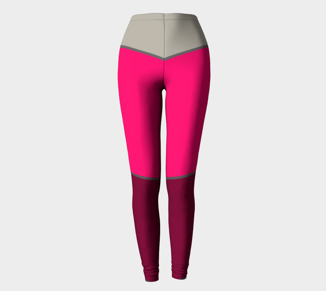 Three Tone All Over Print leggings preview #2