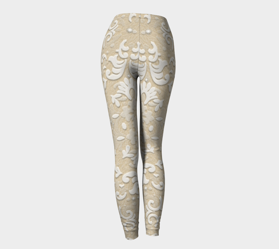 Nude Glitter Lace Leggings by Tabz Jones preview #4