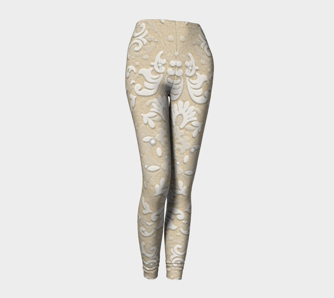 Nude Glitter Lace Leggings by Tabz Jones preview #1