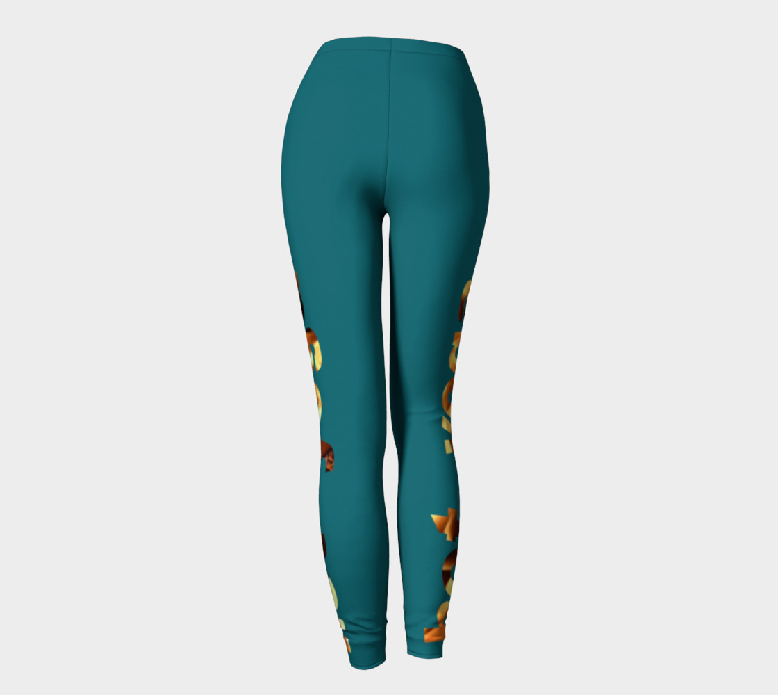 Hot Yoga on the side Leggings preview #4