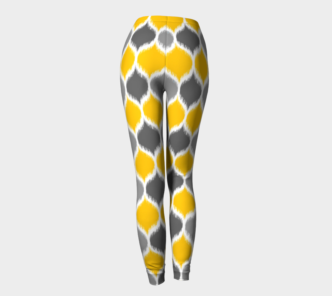 Yellow & Gray Ikat preview #4