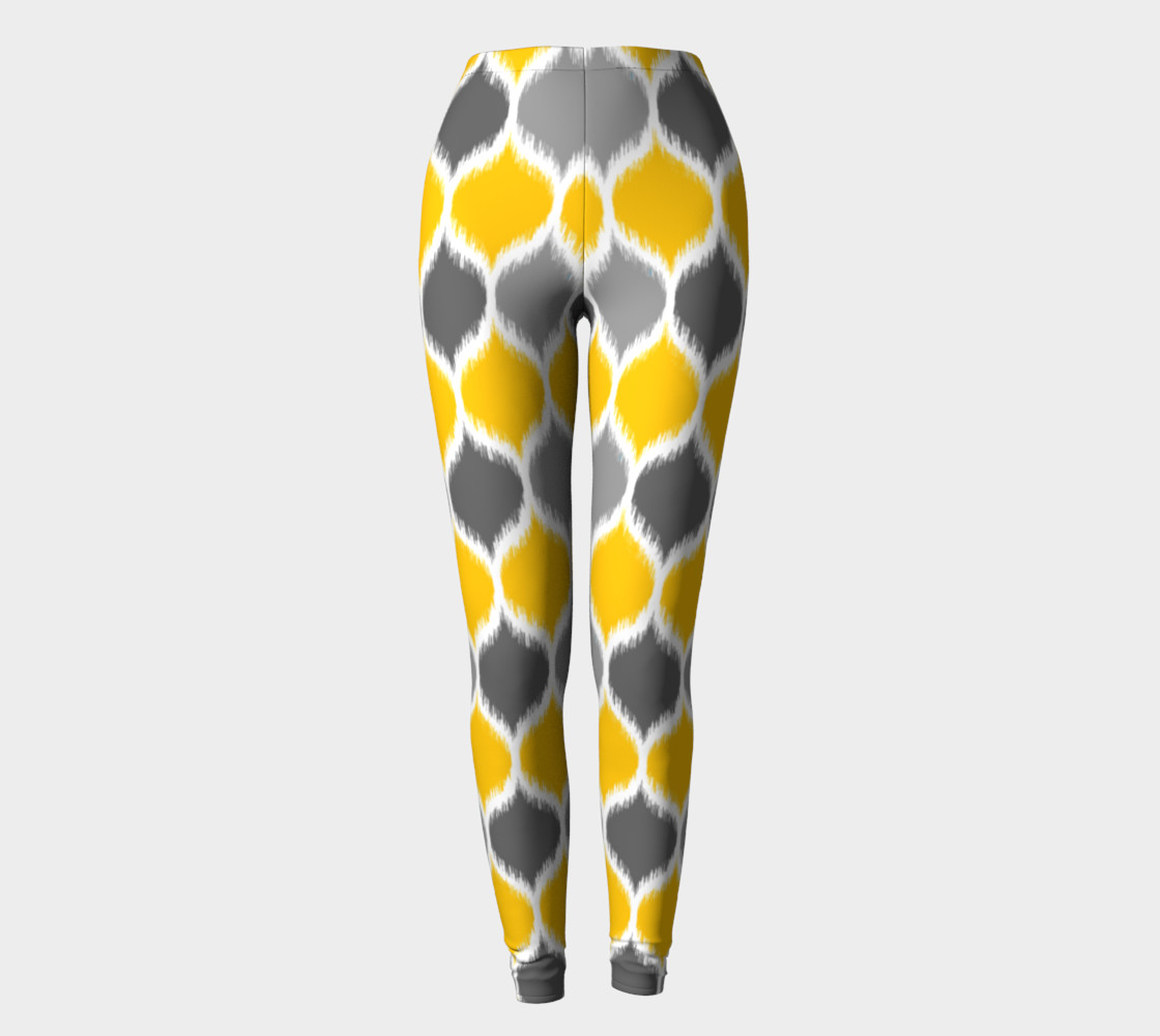 Yellow & Gray Ikat preview #2