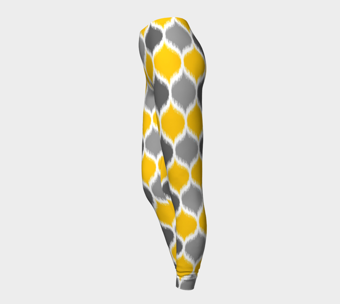 Yellow & Gray Ikat preview #3