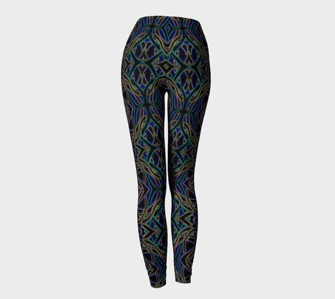Dark Peacock Leggings preview #4