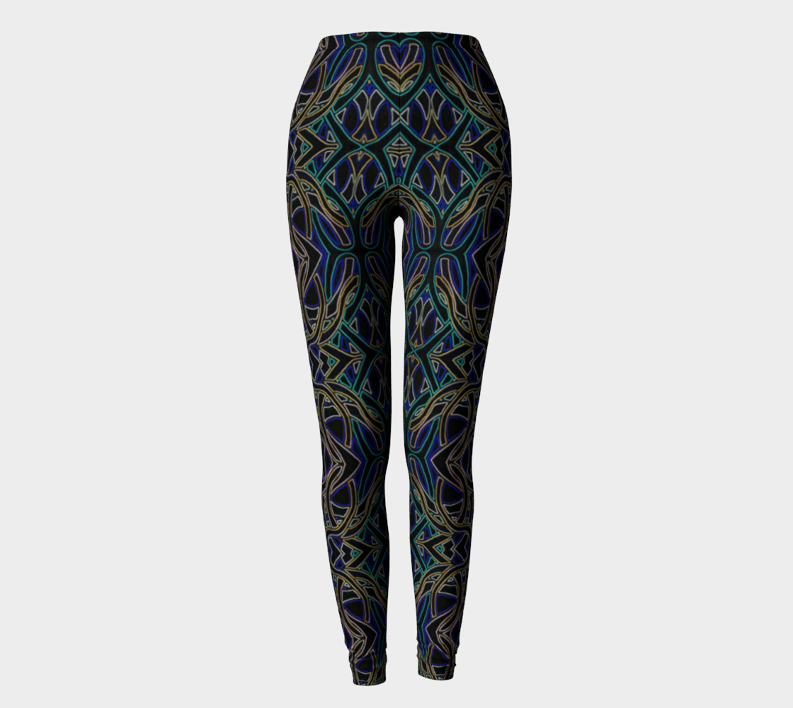 Dark Peacock Leggings preview #2