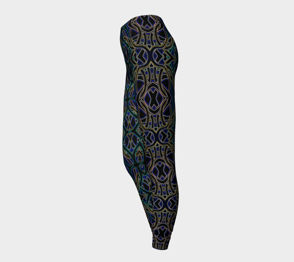 Dark Peacock Leggings preview #3