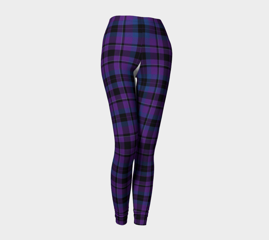 Purple Tartan, Leggings by Sonder Sky 