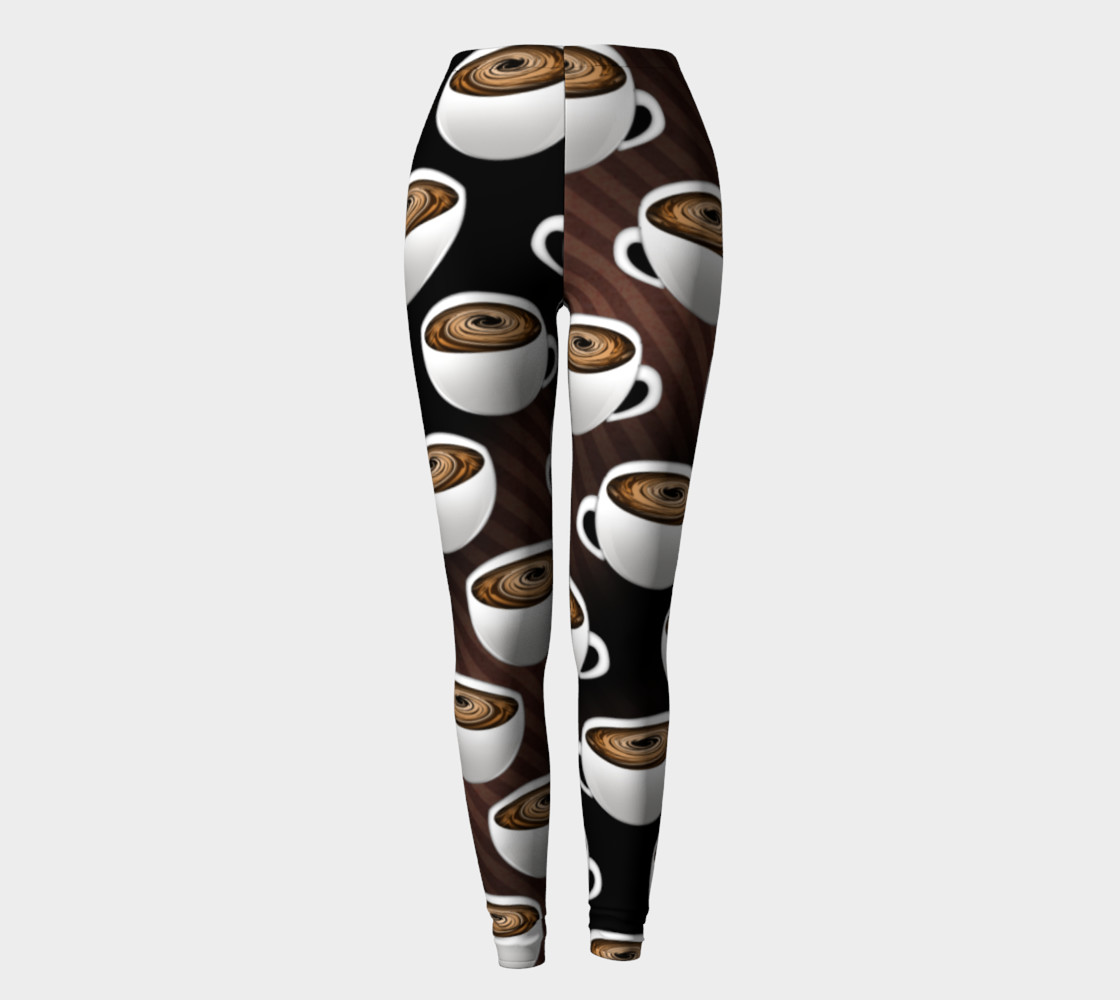 coffee print leggings