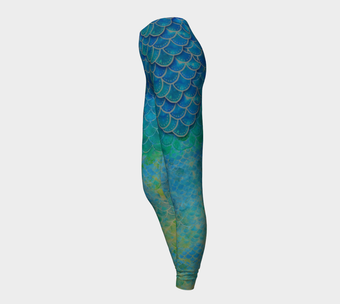 Handpainted Mermaid Leggings 4 preview #3