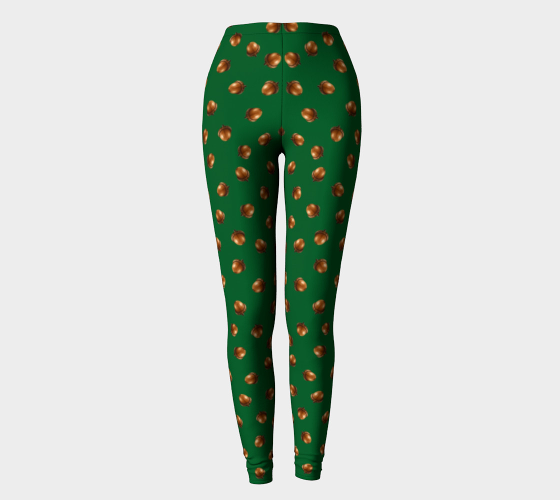 Acorns Pattern-Camarone Leggings preview #2