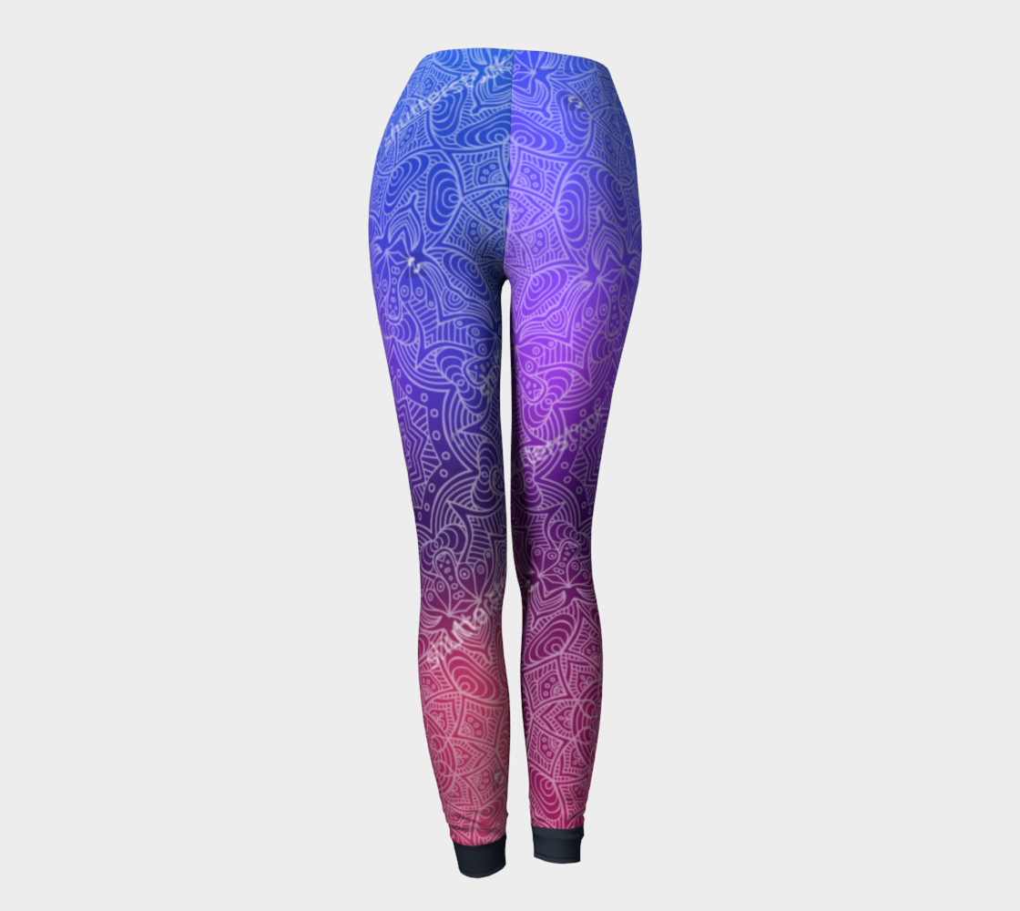 Purple Mandala Leggings preview #4