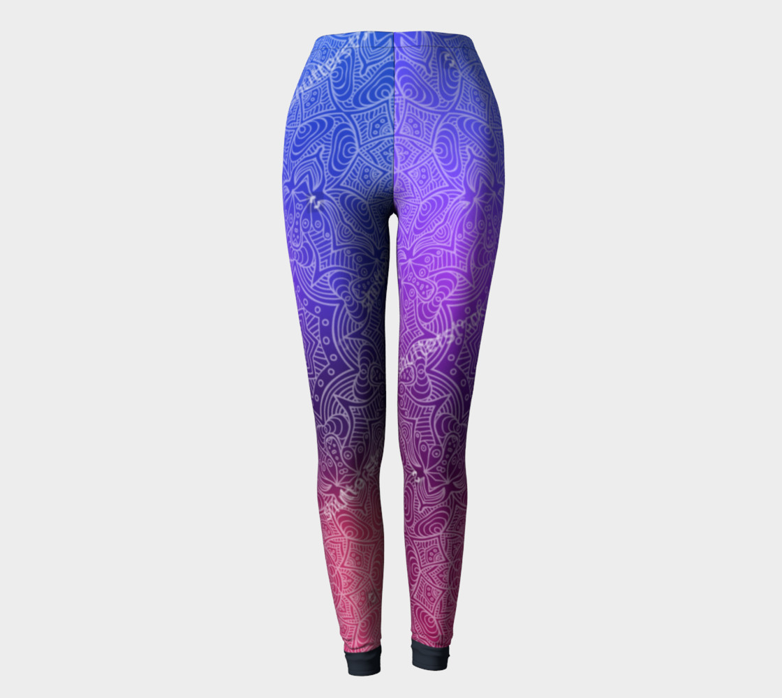 Purple Mandala Leggings preview #2