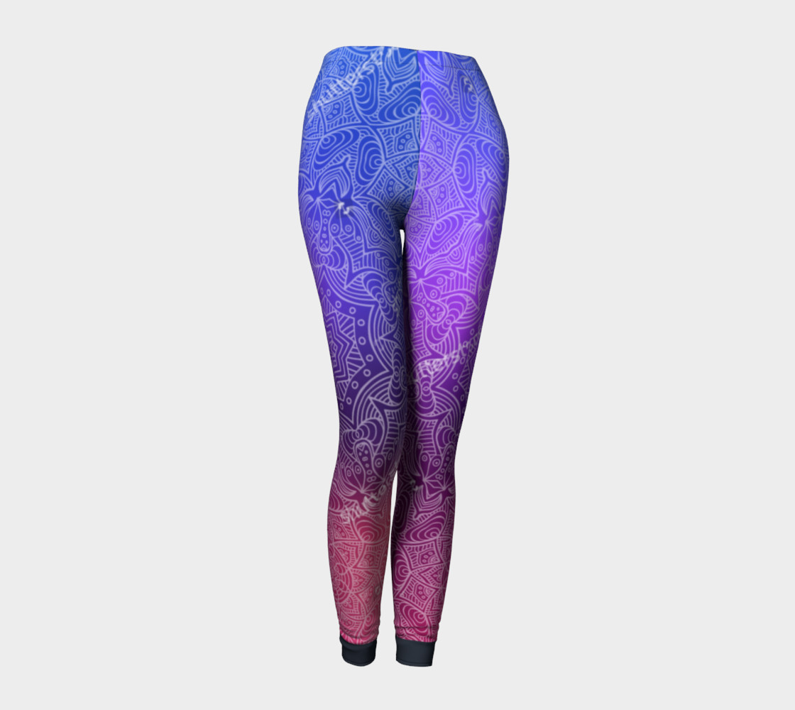 Purple Mandala Leggings preview #1