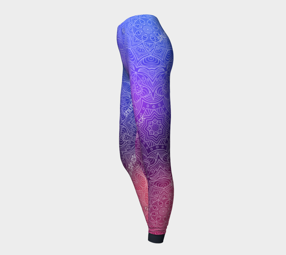 Purple Mandala Leggings preview #3