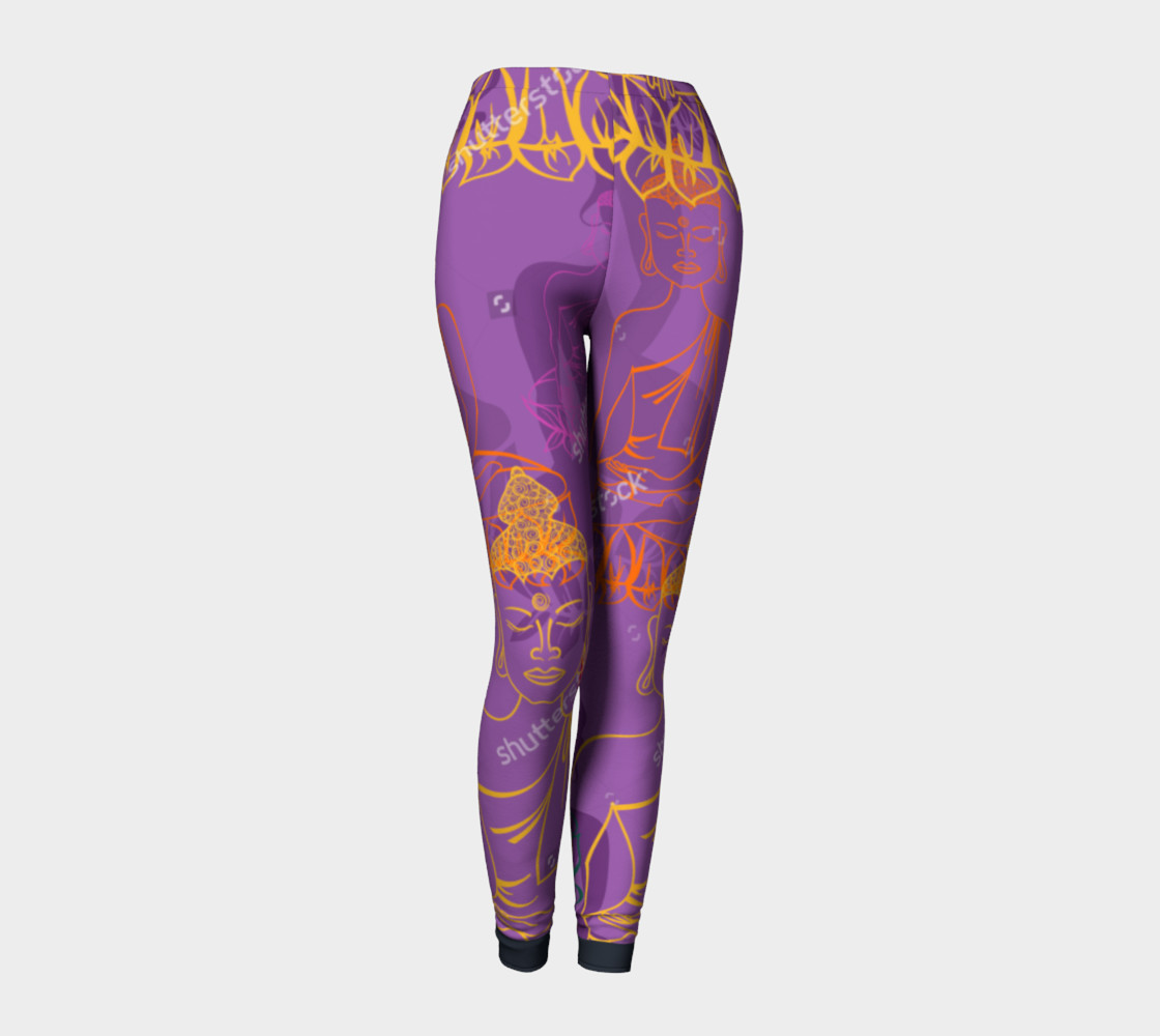 Purple Buddha Leggings preview #1