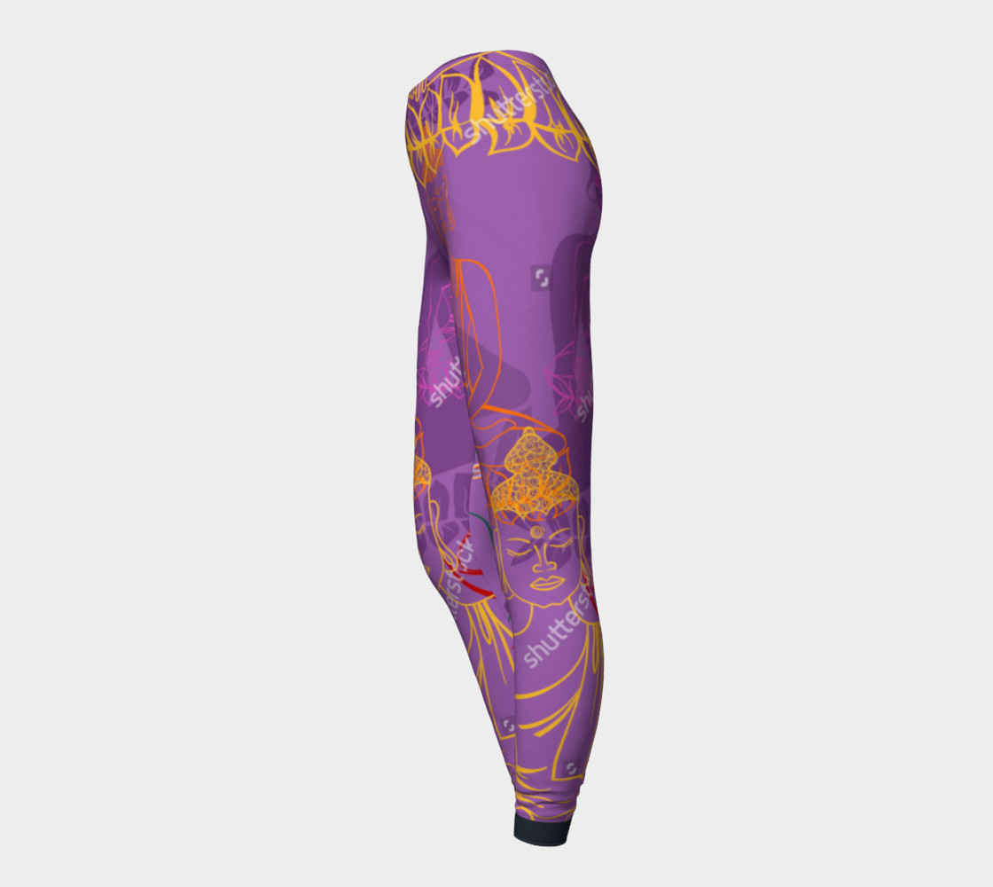 Purple Buddha Leggings preview #3
