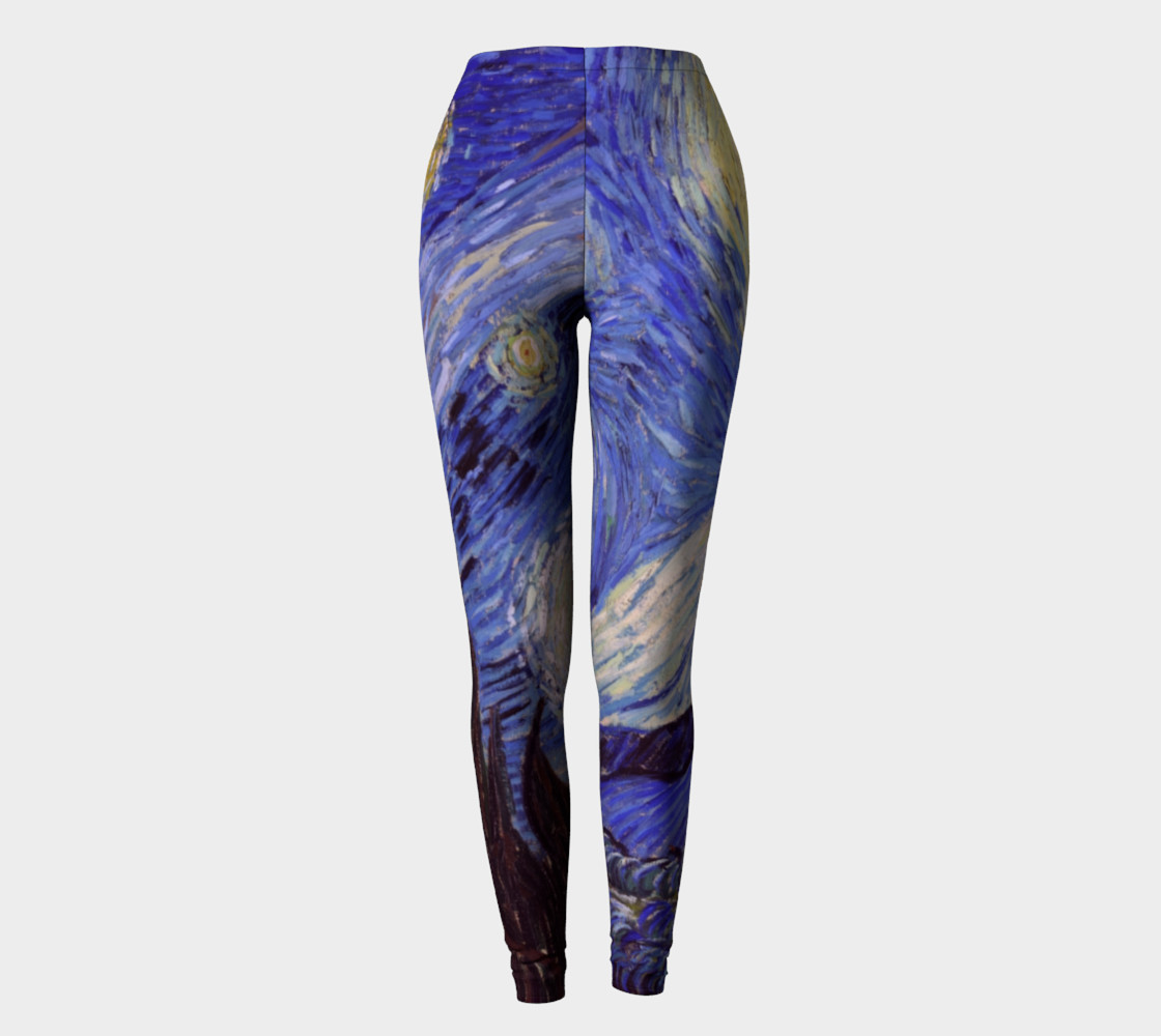 Vincent Van Gogh Starry Night Leggins preview #2