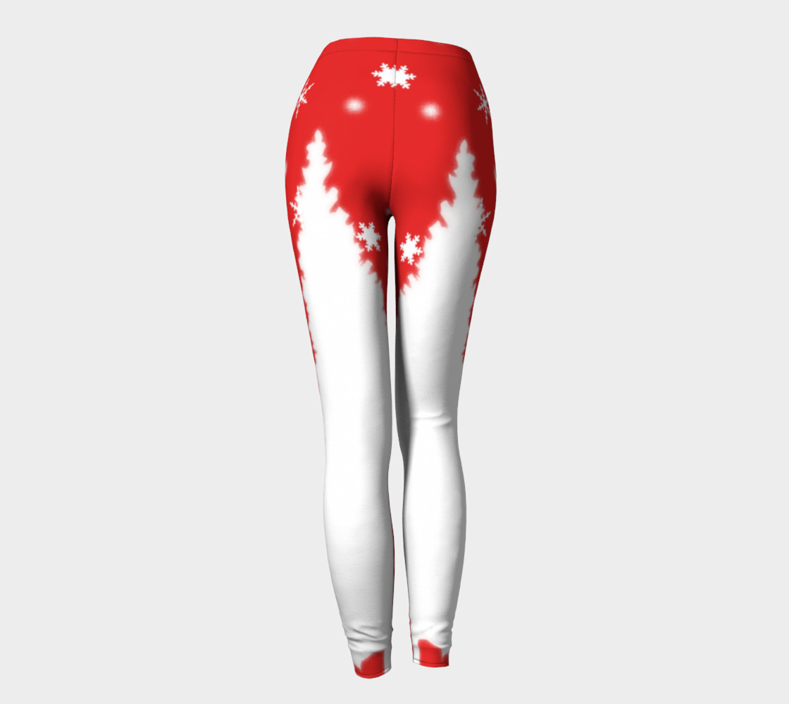 Merry Christmas Winter Snowflakes Leggings preview #4