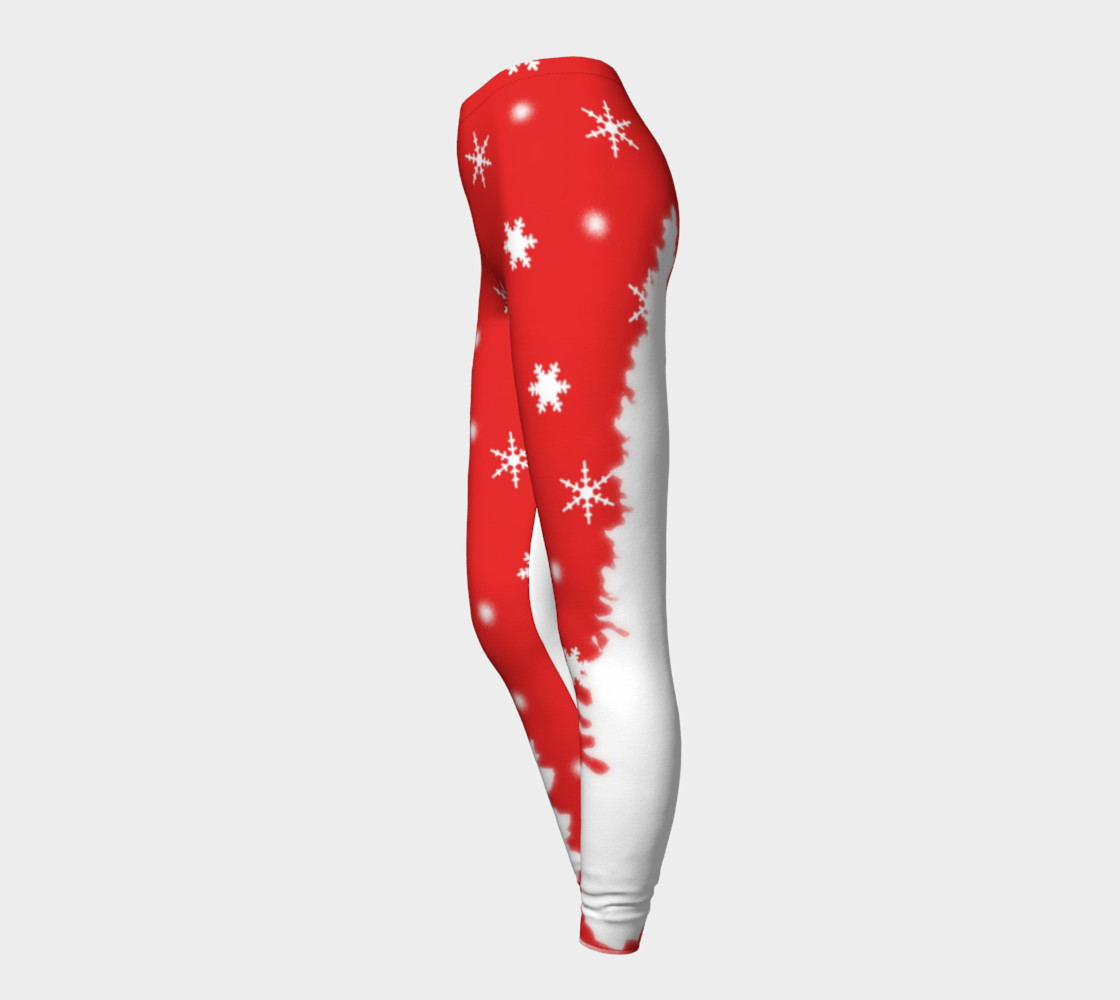 Merry Christmas Winter Snowflakes Leggings preview #3
