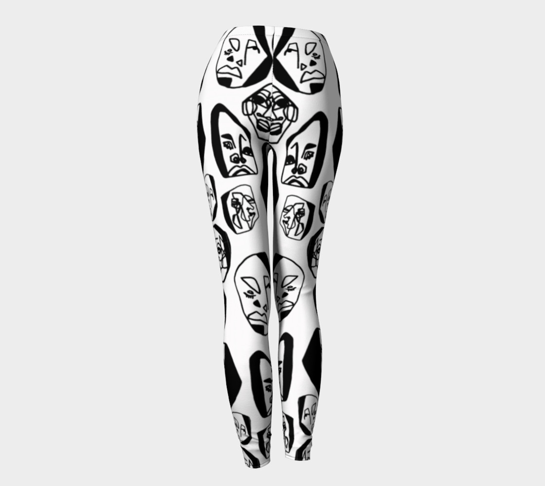 7 FACES OF CURSE LEGGINGS WHITE preview #4