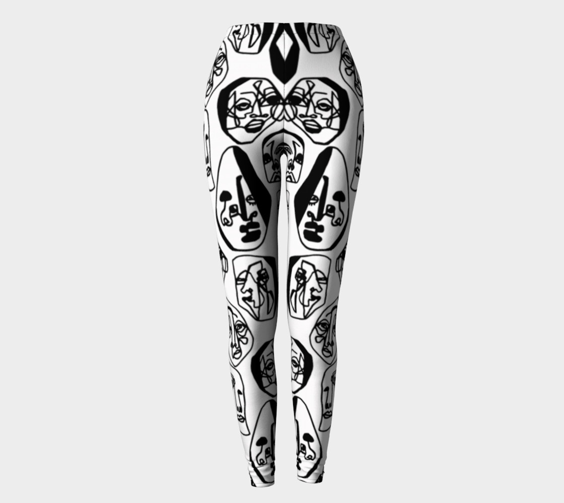 7 FACES OF CURSE LEGGINGS WHITE preview #2