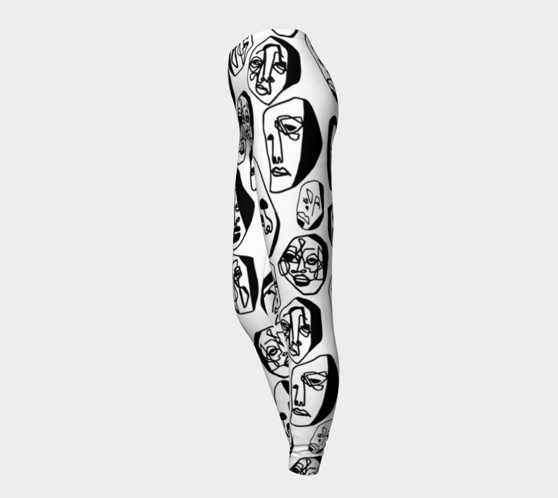 7 FACES OF CURSE LEGGINGS WHITE preview #3