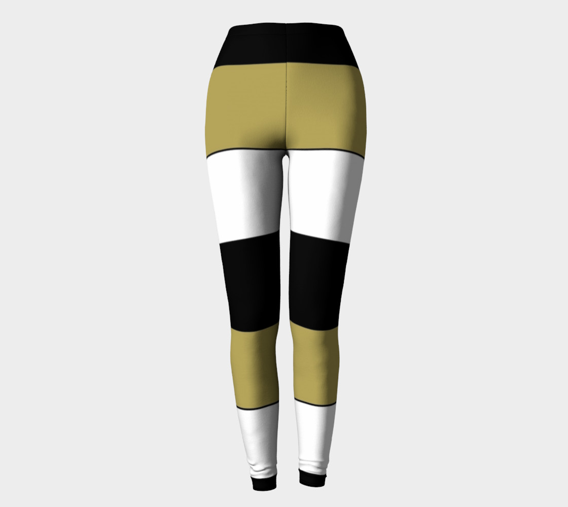 Elegant Funny Black White Brown Gold Stripes Pattern preview #2