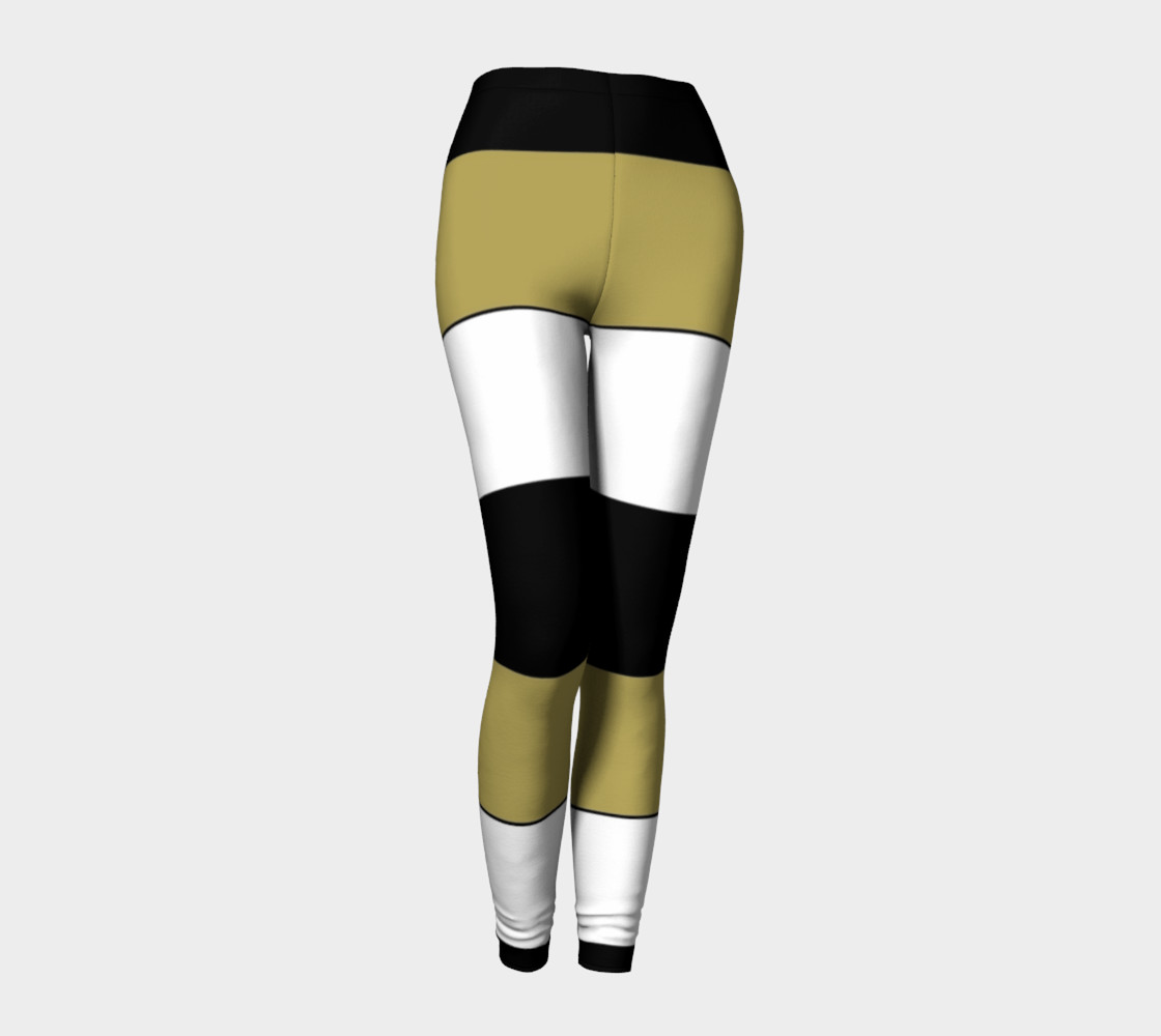 Elegant Funny Black White Brown Gold Stripes Pattern preview #1
