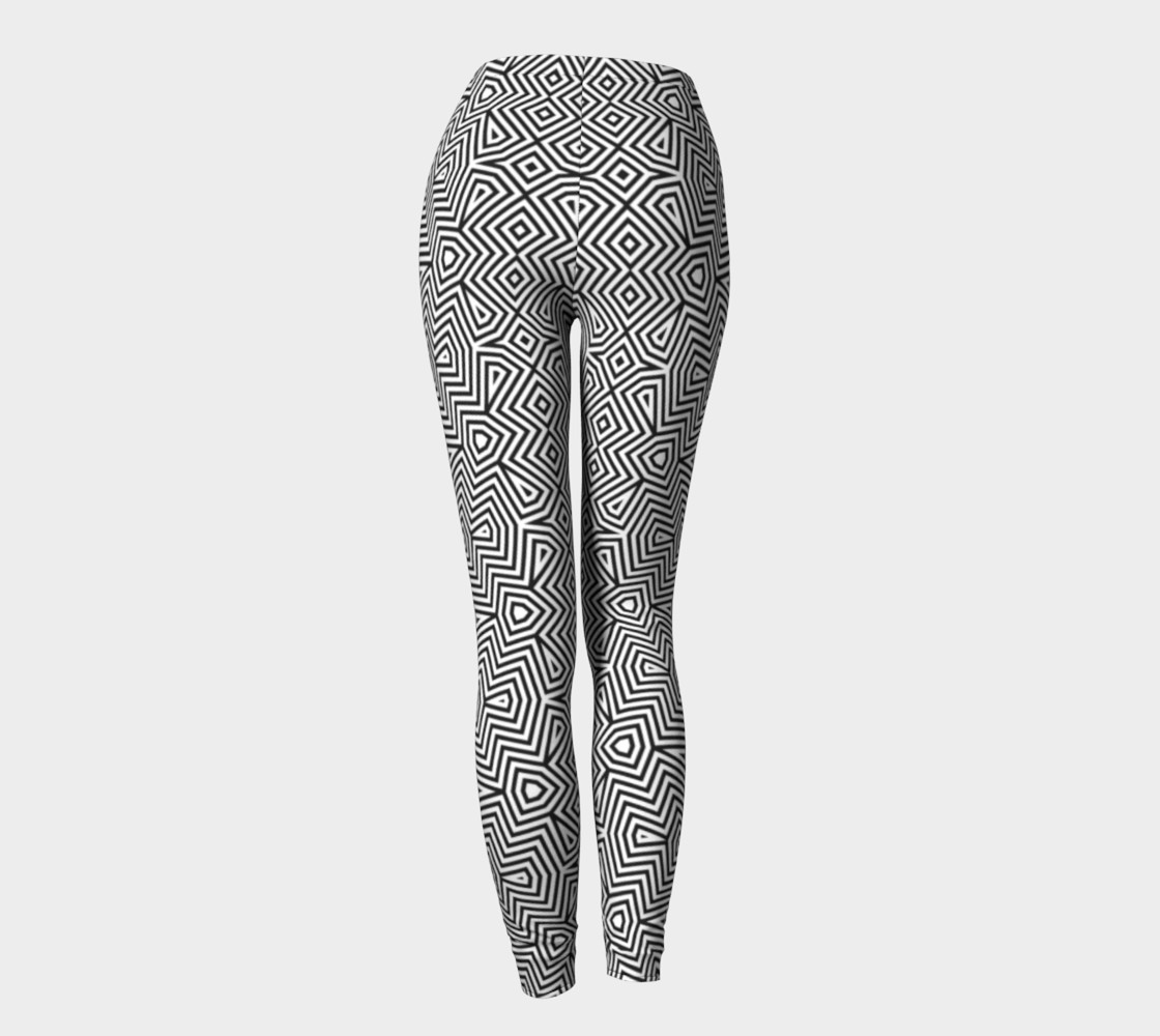 Optical art monochrome pattern preview #4
