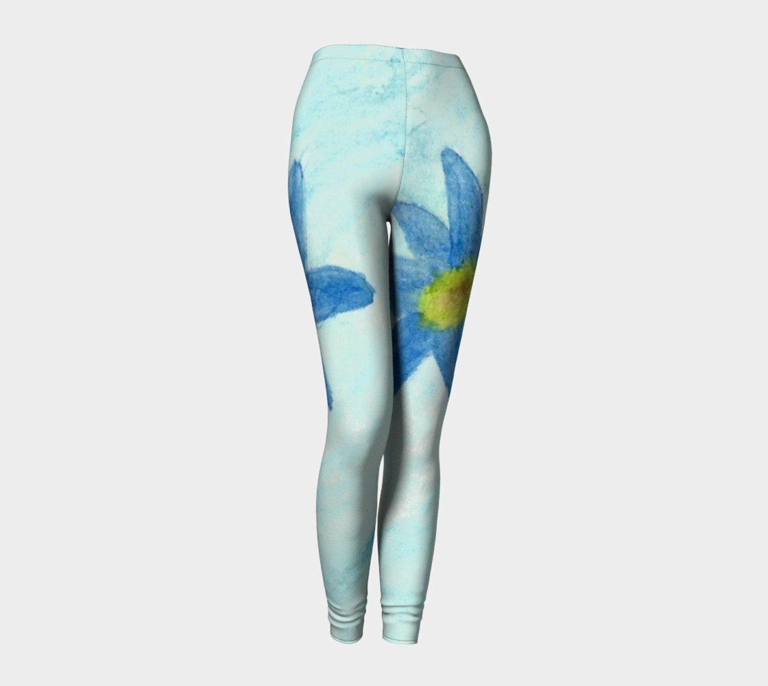 Simply Blue Flowers Leggings preview #1