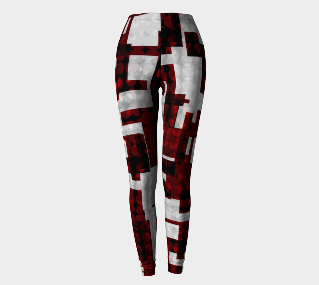 Deconstructed Blood Modern Gothic Art Leggings preview #2