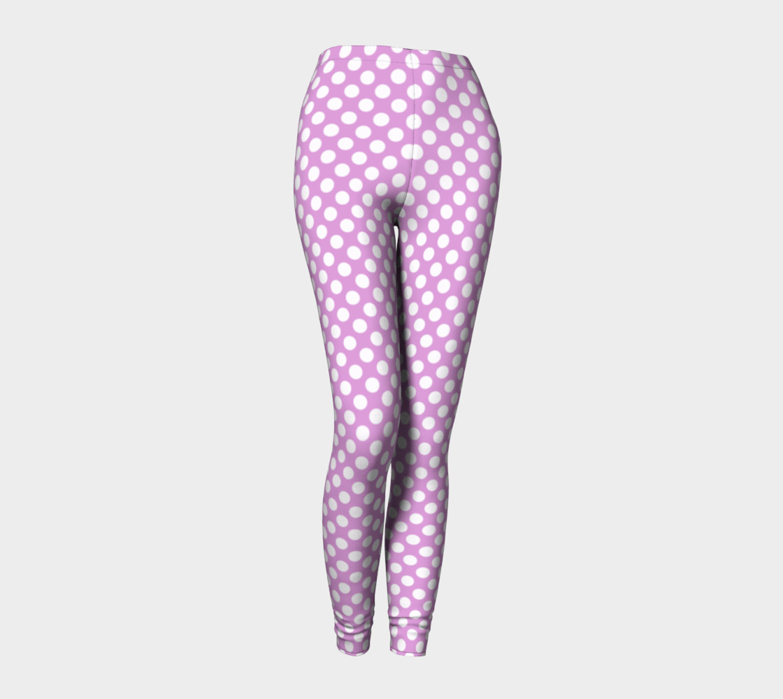 Polka Dots Pattern-Violet Leggings preview #1