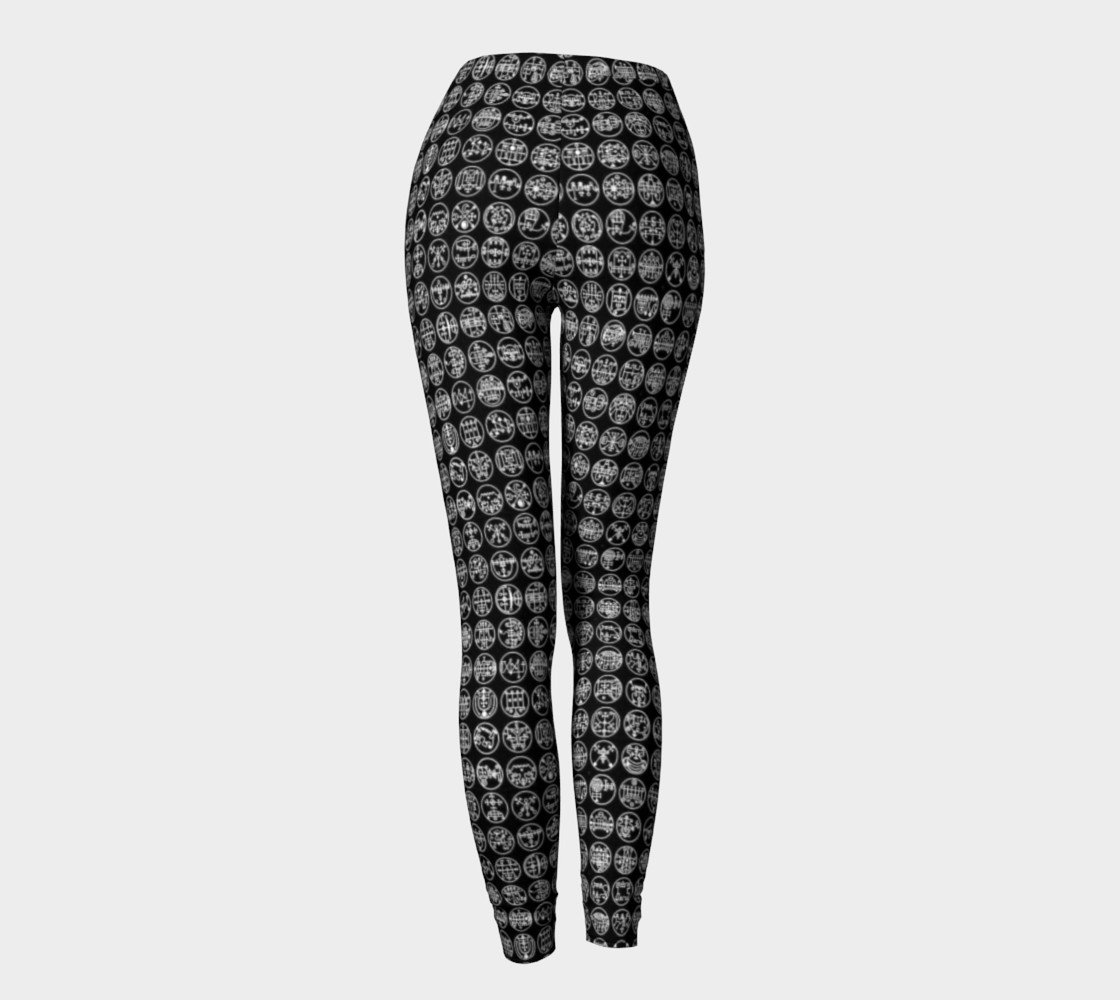 Lesser Seal Alchemy Occult Goth Leggings  preview #4