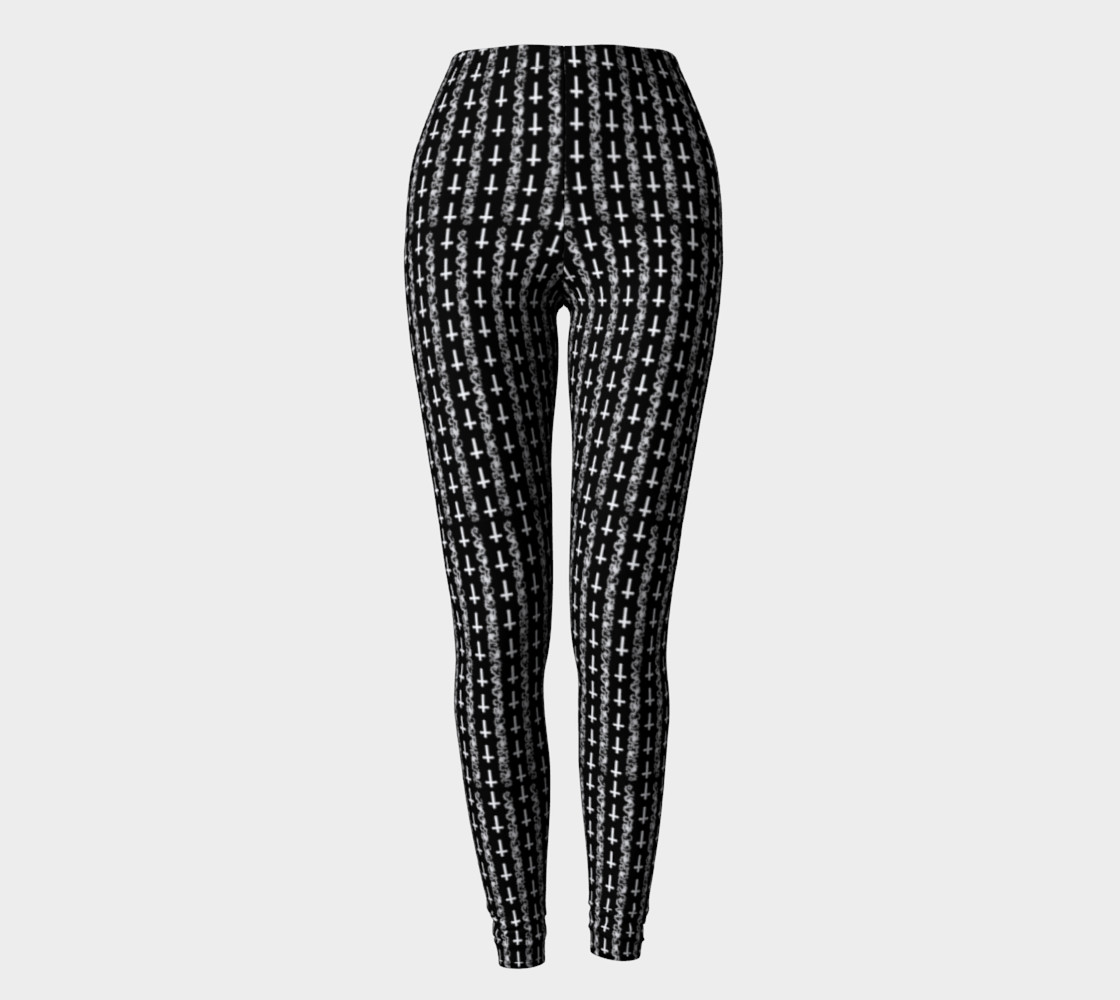 Lucifer's Thorns Gothic Pattern Leggings preview #2