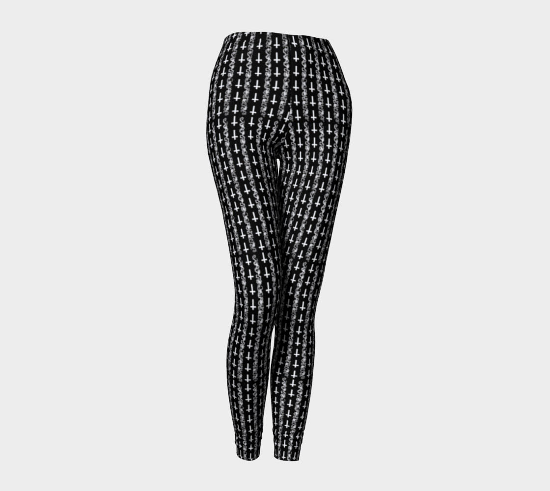 Lucifer's Thorns Gothic Pattern Leggings 3D preview