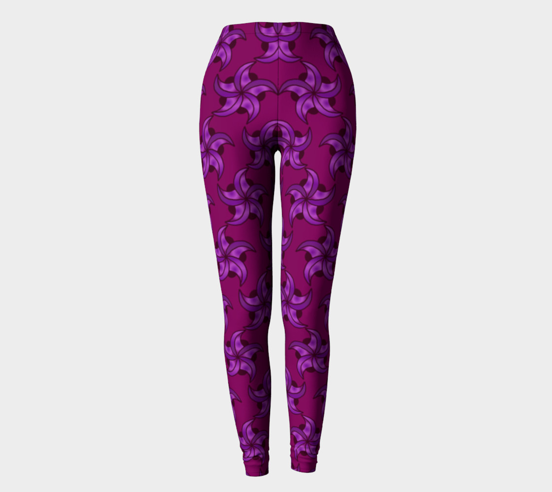 Purple Star Leggings preview #2