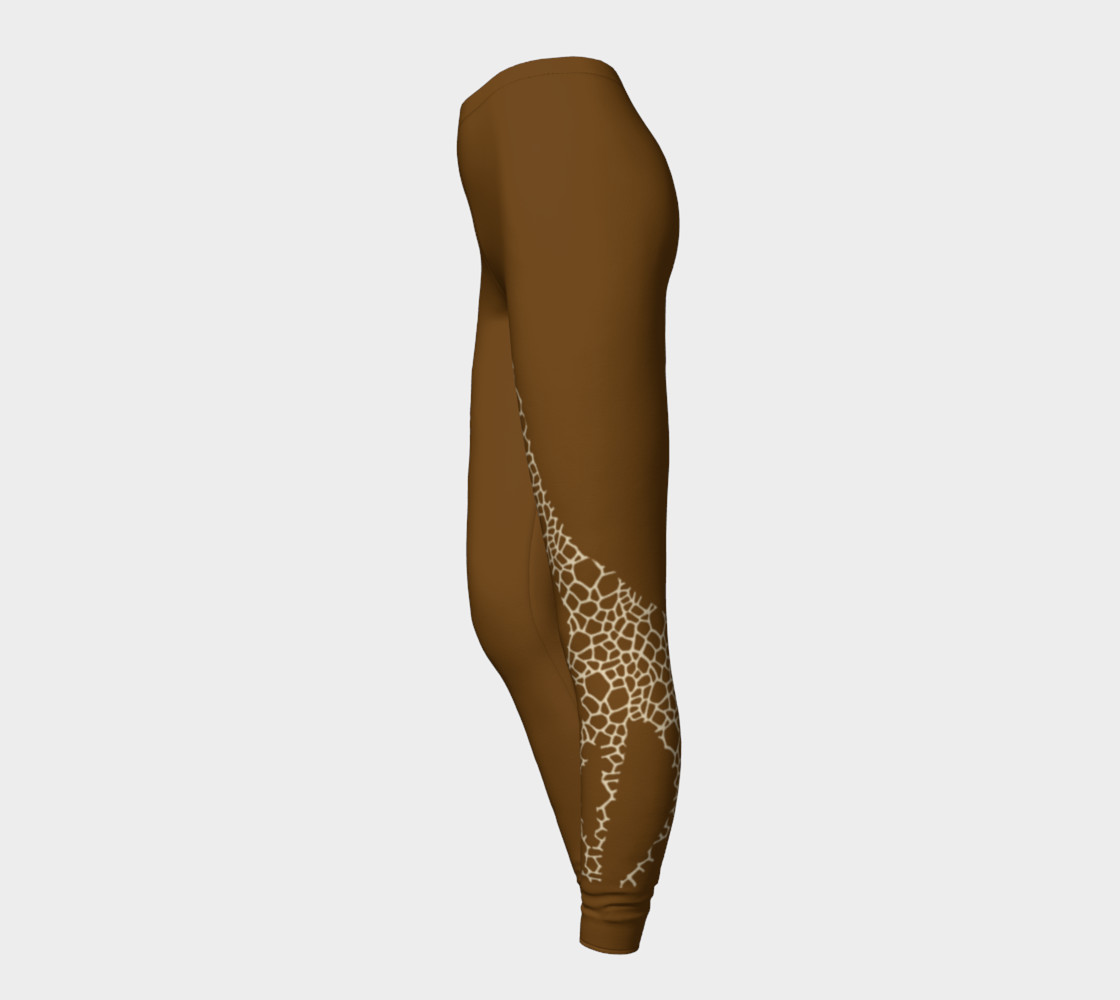 Giraffe brown leggings preview #3