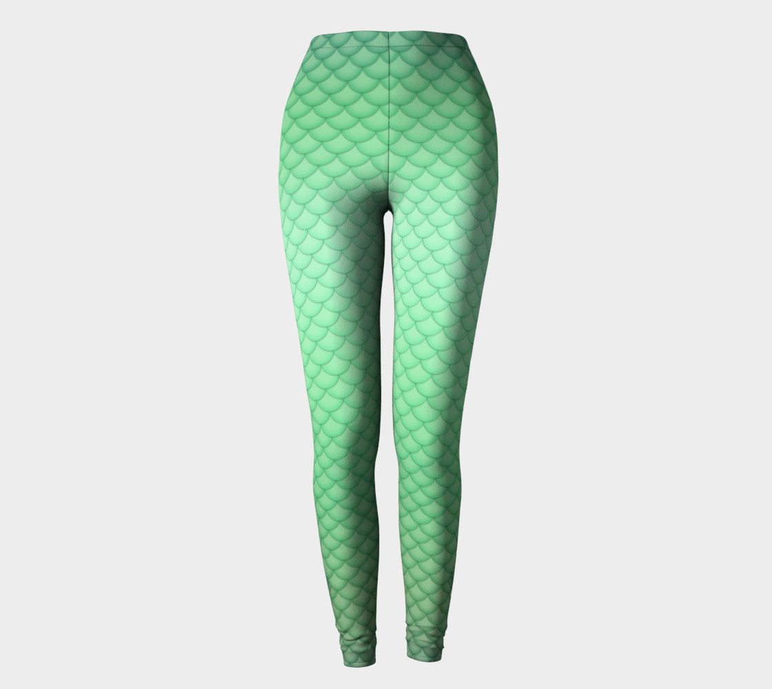 Green Mermaid Leggings preview #2
