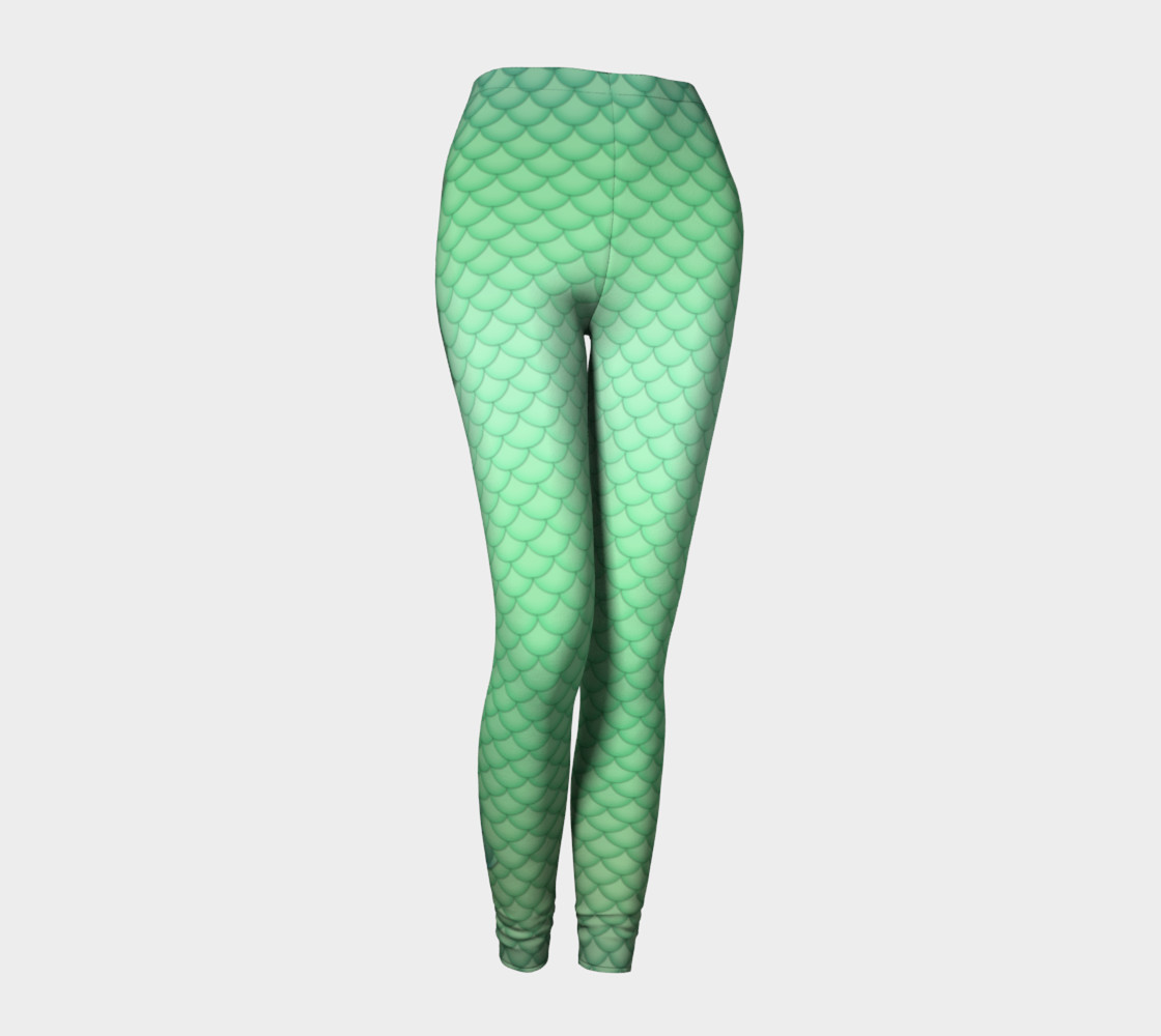 Green Mermaid Leggings preview #1