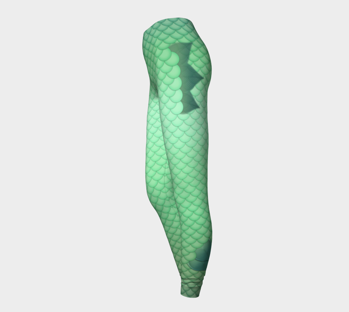 Green Mermaid Leggings preview #3